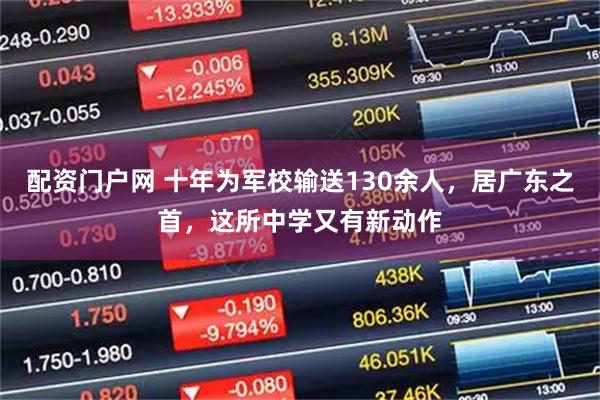 配资门户网 十年为军校输送130余人，居广东之首，这所中学又有新动作